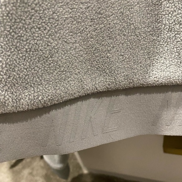 Nike medium light blue fleece crop sweatshirt side sip detail - Picture 5 of 5